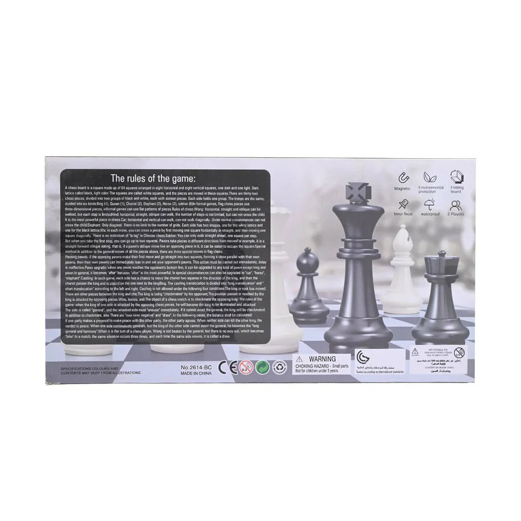 Picture of 2-in-1 Magnetic Chess / Checkers Set - Folding Travel Game Classics - by Raja Sahib Kids
