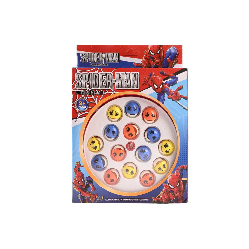 Picture of Spider-Man Animated Fishing Game Set 15 Fish, 4 Rods - by Raja Sahib Kids