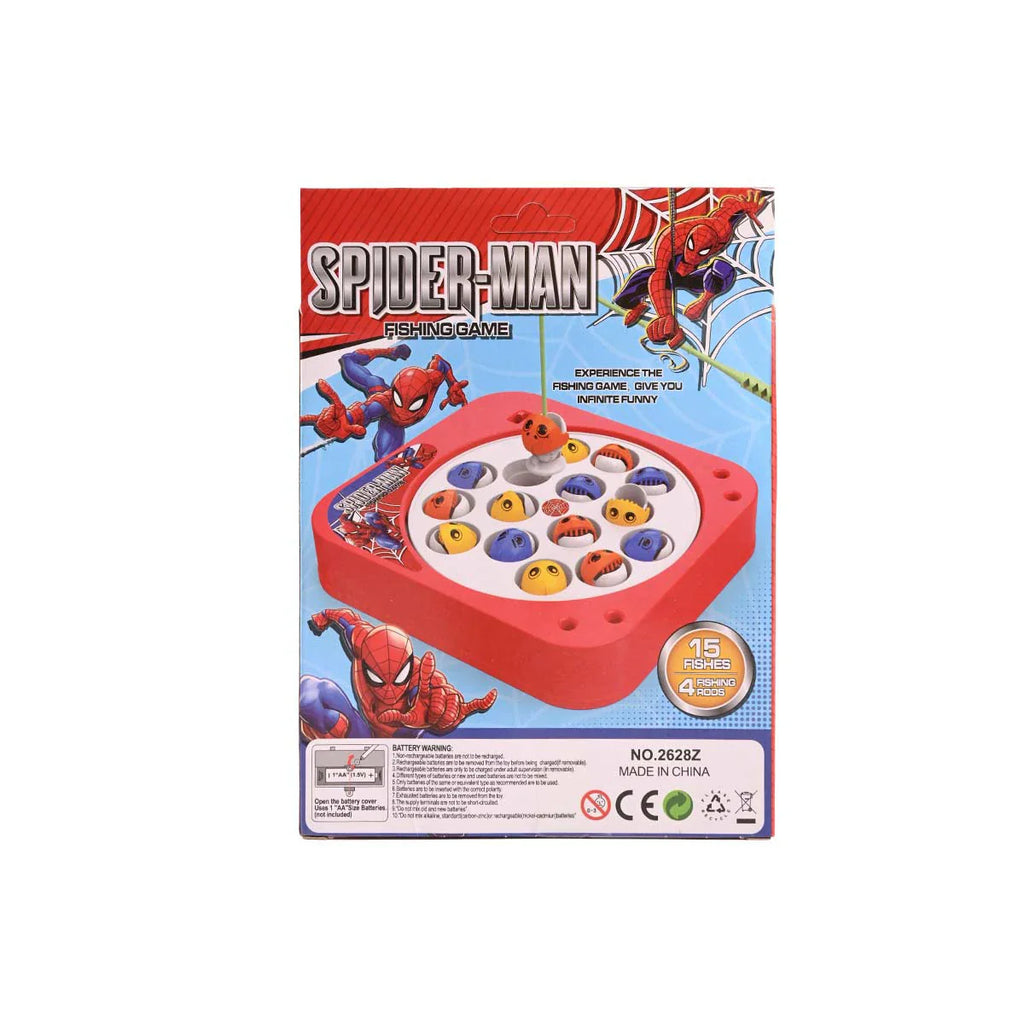 Picture of Spider-Man Animated Fishing Game Set 15 Fish, 4 Rods - by Raja Sahib Kids