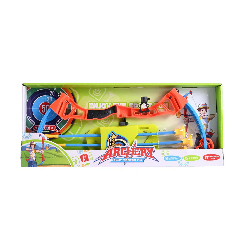 Picture of Boditoy Light-Up Archery Set For Kids - Outdoor Target Practice Bow And Arrow Toy - by Raja Sahib Kids