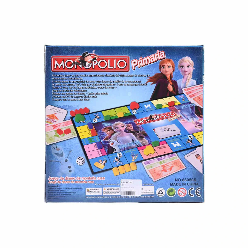 Picture of Monopolio Primaria Frozen Theme -Junior Board Game With Anna & Elsa 2-4 Players - by Raja Sahib Kids