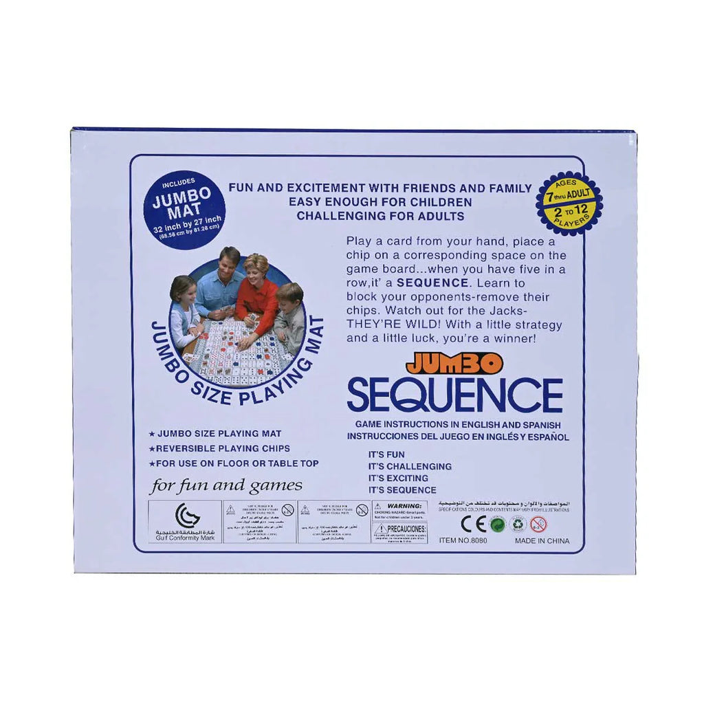 Picture of Sequence Jumbo Edition Strategy Board Game - by Raja Sahib Kids