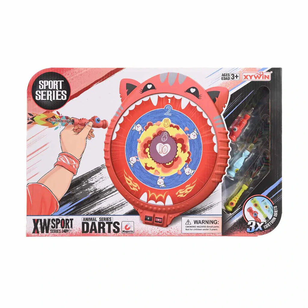 Picture of Sport Series Magnetic Darts Game - Fierce Tiger Target Board for Safe Indoor Play - by Raja Sahib Kids