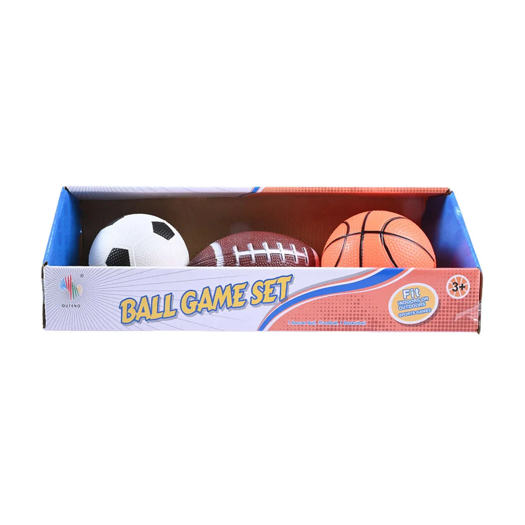 Picture of 3-in-1 Ball Game Set: Soccer, Football, and Basketball for Indoor/Outdoor Play - by Raja Sahib Kids