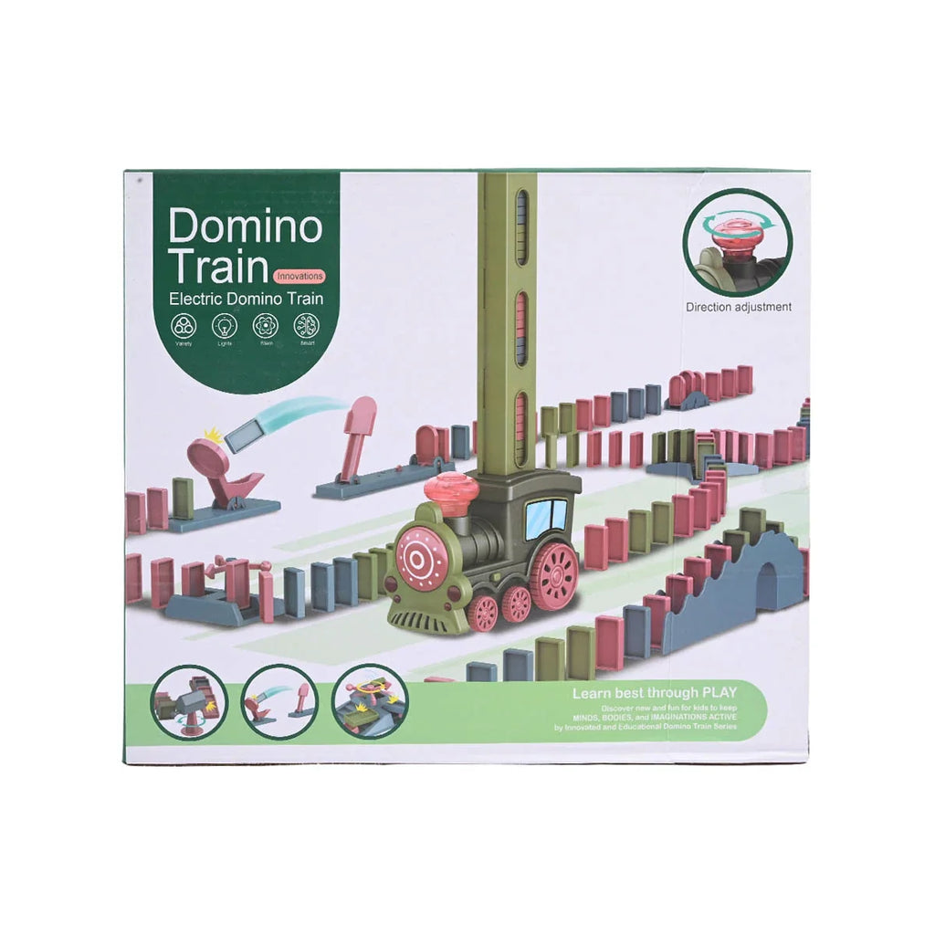 Picture of Electric Domino Train Innovation Set (120 Bricks) - Automated Stacking And Stem Play - by Raja Sahib Kids
