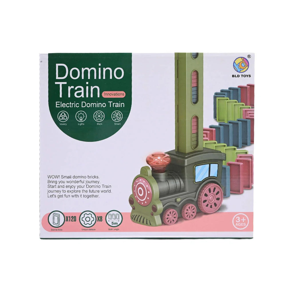 Picture of Electric Domino Train Innovation Set (120 Bricks) - Automated Stacking And Stem Play - by Raja Sahib Kids
