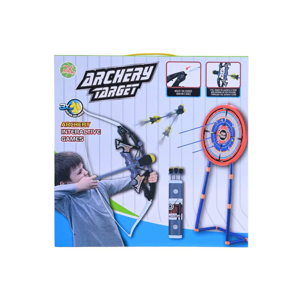Picture of Archery Target Interactive Games Set: Bow, Arrows, Quiver & Freestanding Target - by Raja Sahib Kids