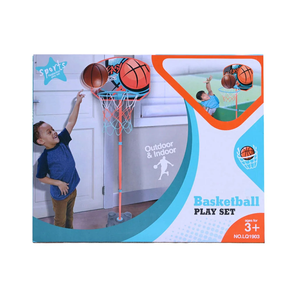 Picture of Universal Kids' Basketball Play Set: Adjustable Height Hoop for Indoor & Outdoor Sports - by Raja Sahib Kids