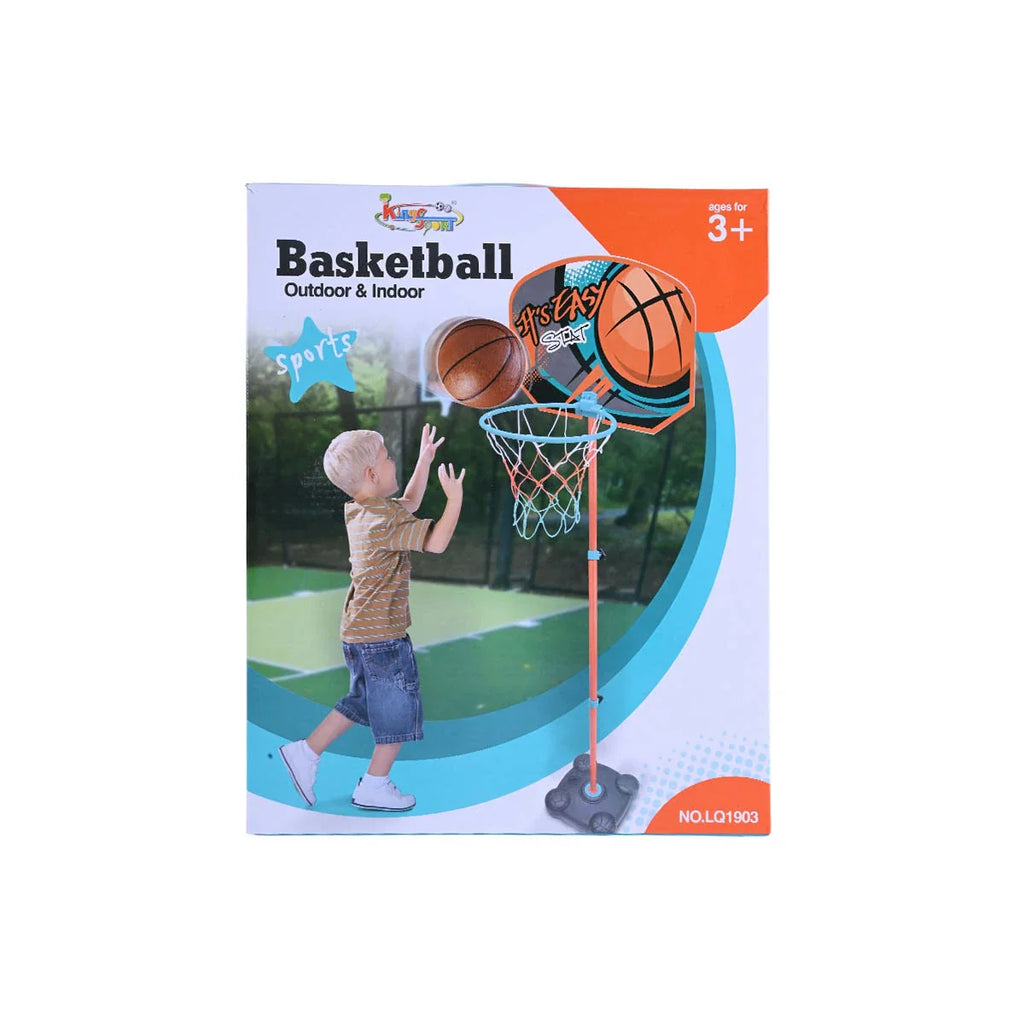 Picture of Universal Kids' Basketball Play Set: Adjustable Height Hoop for Indoor & Outdoor Sports - by Raja Sahib Kids