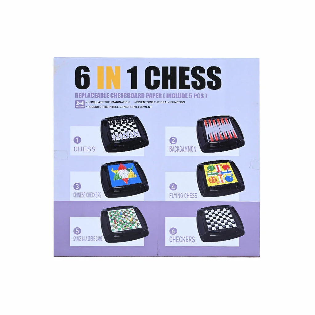 Picture of 6-In-1 Chess Board Game - by Raja Sahib Kids