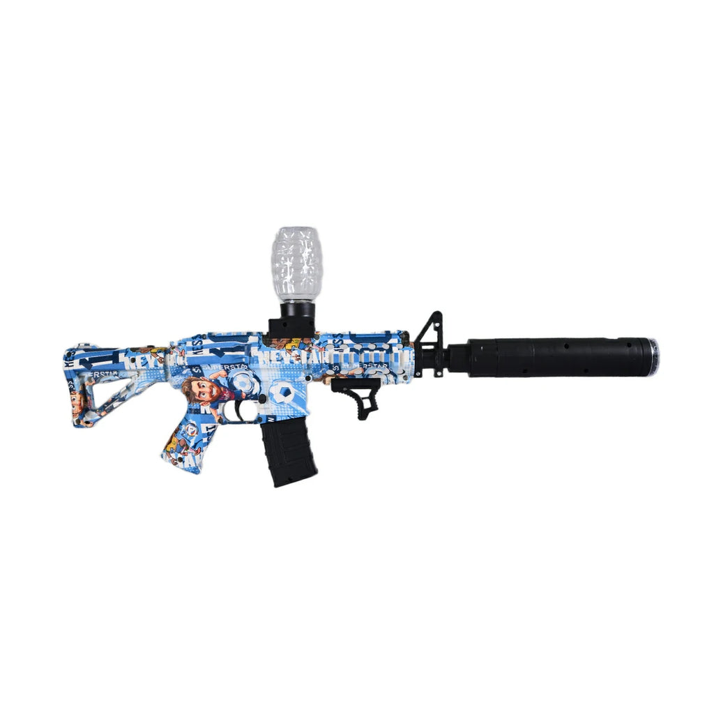 Water Assault Rifle M4 Electric Crystal Water Bullet Assault Rifle with Smoke & Flash Sile ...