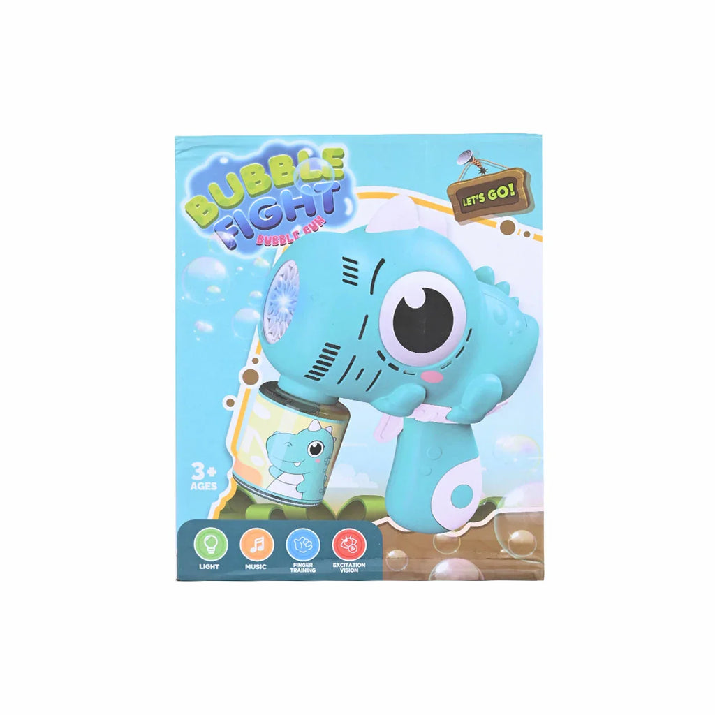 Picture of Dinosaur Bubble Fight Bubble Gun Blue - by Raja Sahib Kids