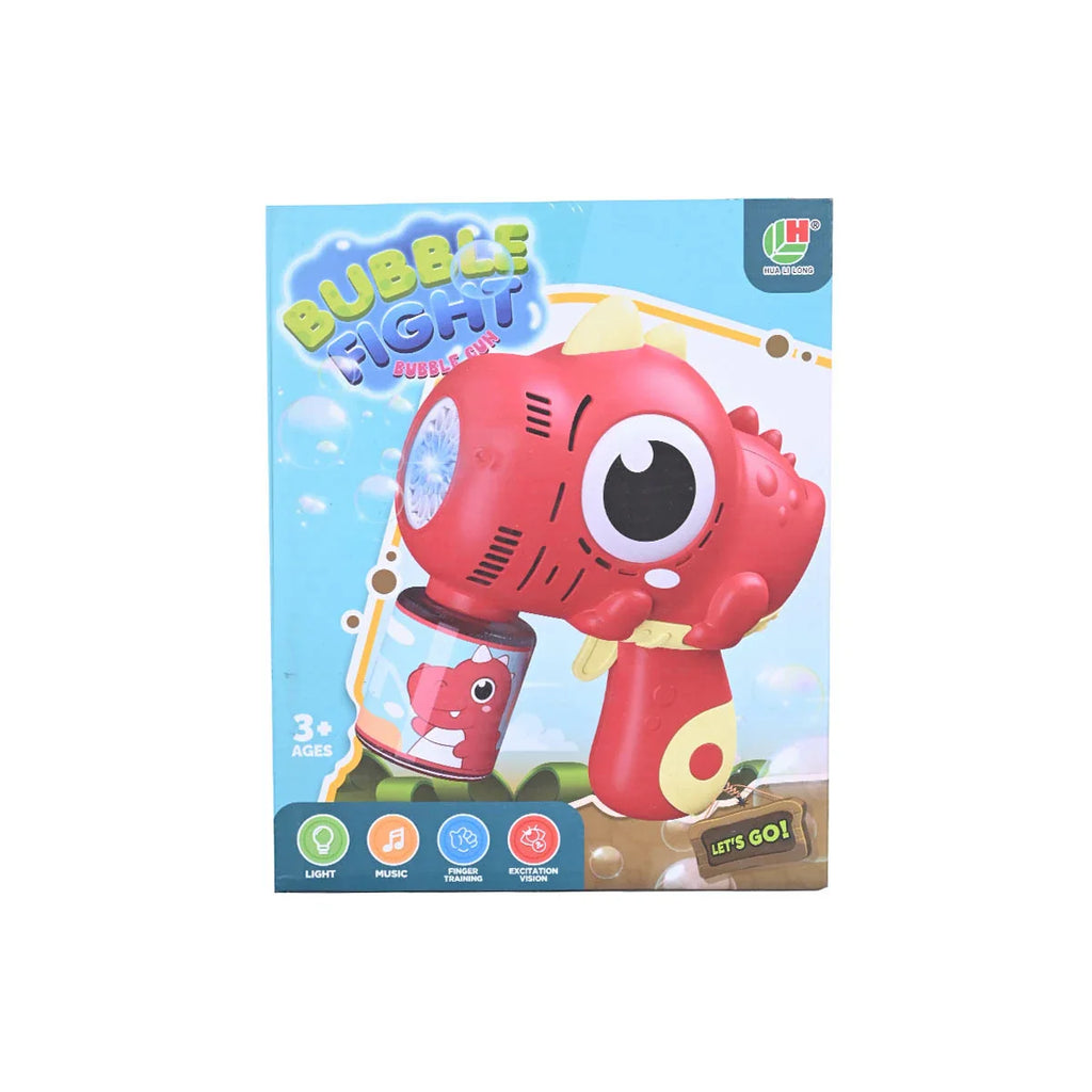 Picture of Dinosaur Bubble Fight Bubble Gun Red - by Raja Sahib Kids