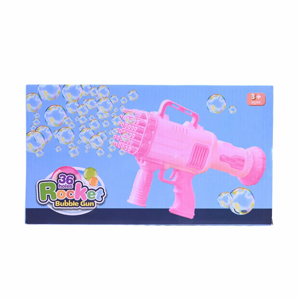Picture of 36-Hole Rocket Bubble Gun Blaster - High-Output Automatic Bubble Maker - by Raja Sahib Kids