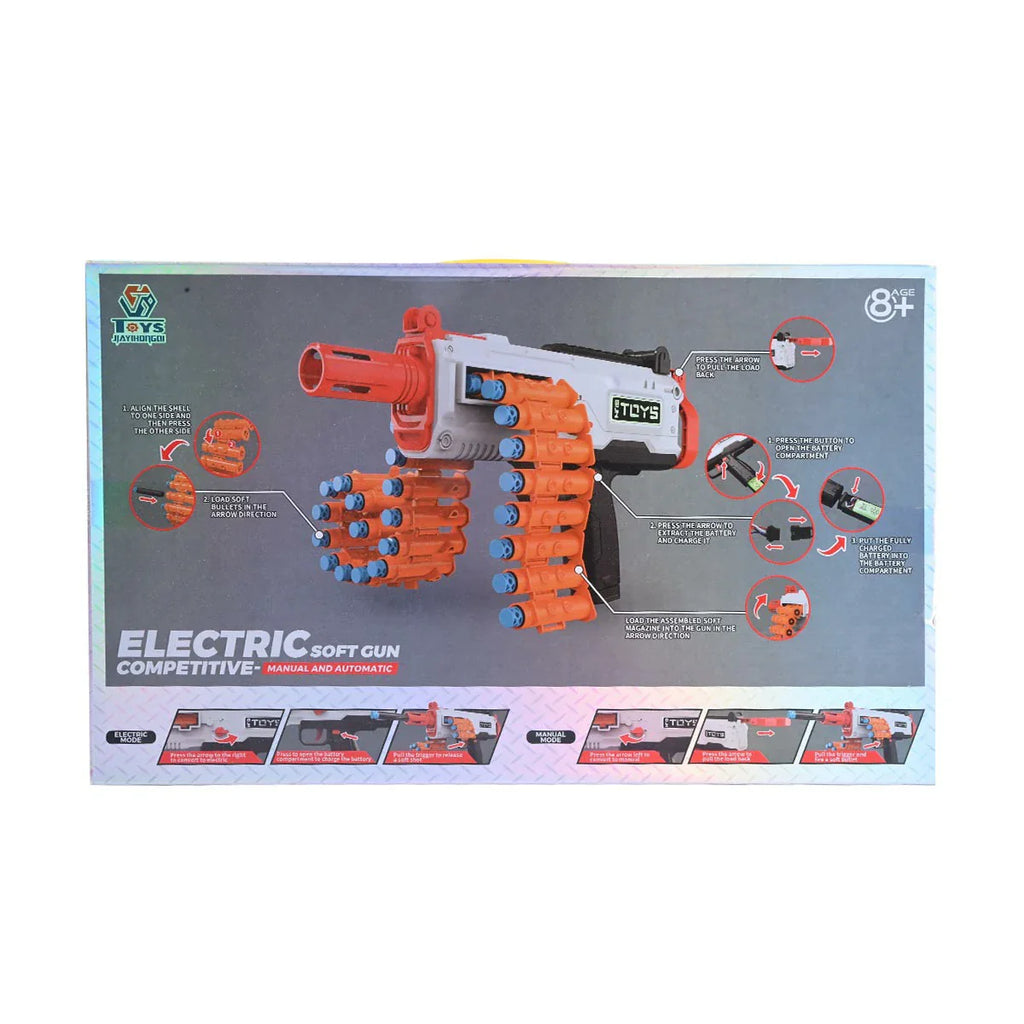 Picture of Competitive Electric Soft Gun: Manual and Automatic Foam Dart Blaster - by Raja Sahib Kids