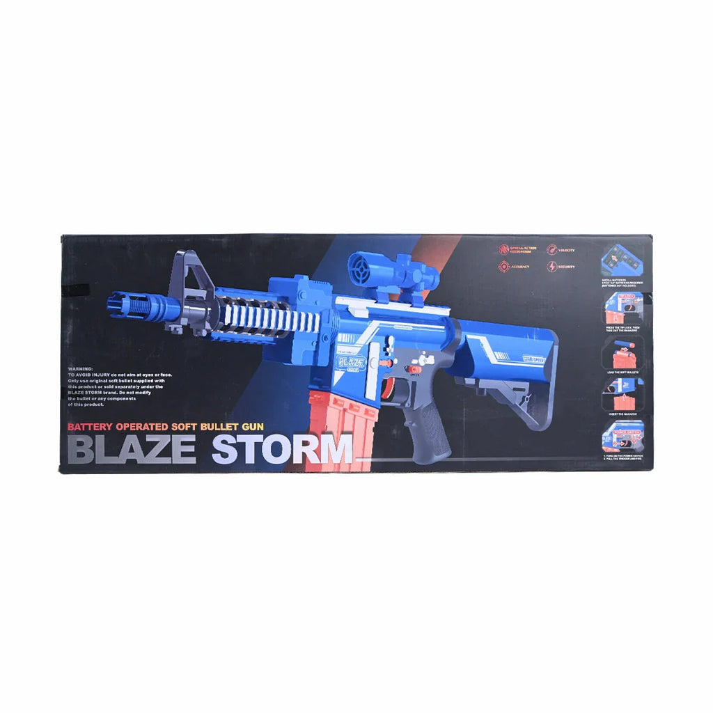 Picture of Blaze Storm Battery Operated Soft Bullet Gun: High-Speed Rifle Blaster - by Raja Sahib Kids