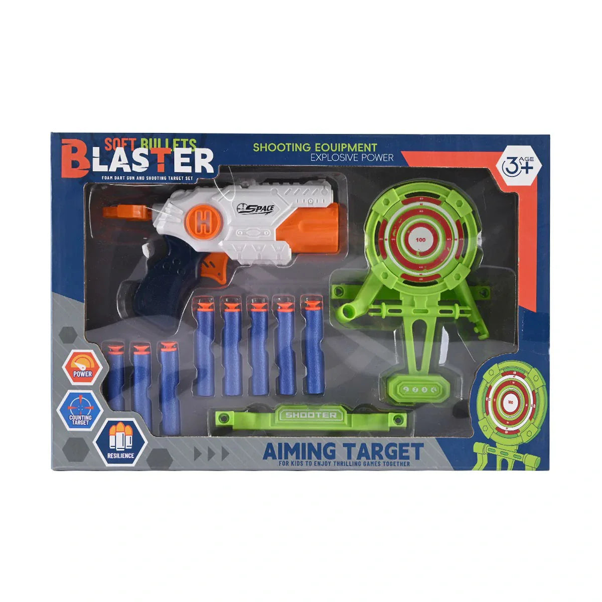 Target Raja Soft Bullets Blaster - Shooting Target Set with Explosive Power – Raja ...