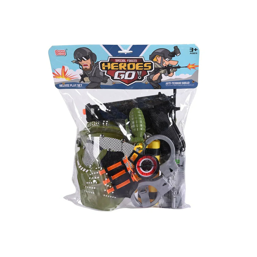 Picture of Special Forces Heroes Go! Anti-Terror Squad Deluxe Role-Play Set | Military & Police Gear Toy Kit | Ages 3+ - by Raja Sahib Kids