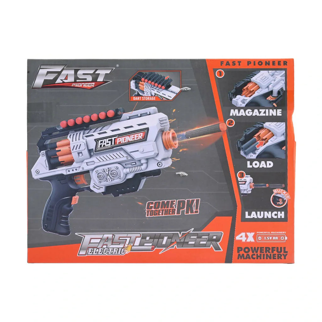 Picture of Fast Pioneer Electric Semi-Automatic Foam Dart Blaster Kit - by Raja Sahib Kids