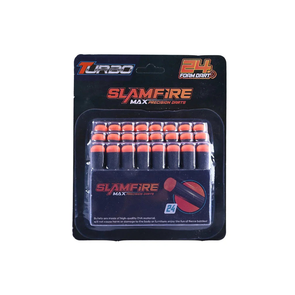 Picture of 24-Pack Turbo Slamfire Max Precision Foam Darts - by Raja Sahib Kids