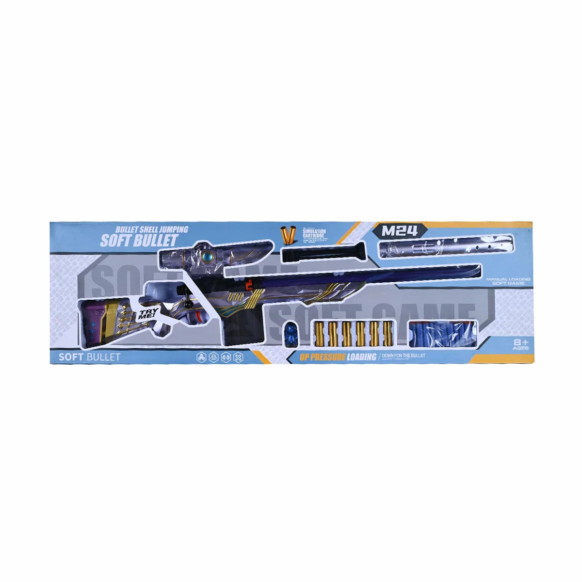 M Rifle Toy M24 Sniper Rifle Model: A Detailed Toy Gun with Soft Bullets – Raja ...