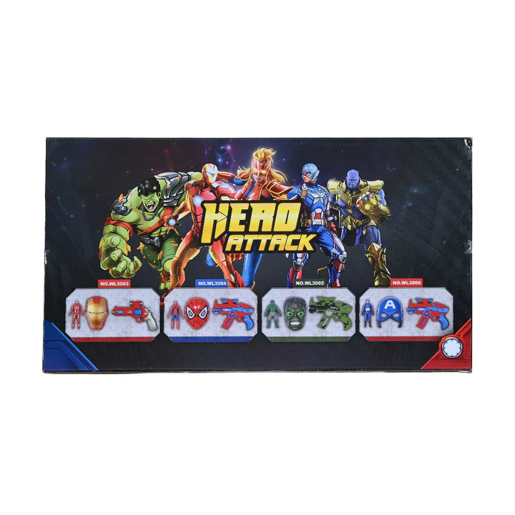 Picture of Superhero Themed Blaster, Mask, and Figure Set - by Raja Sahib Kids