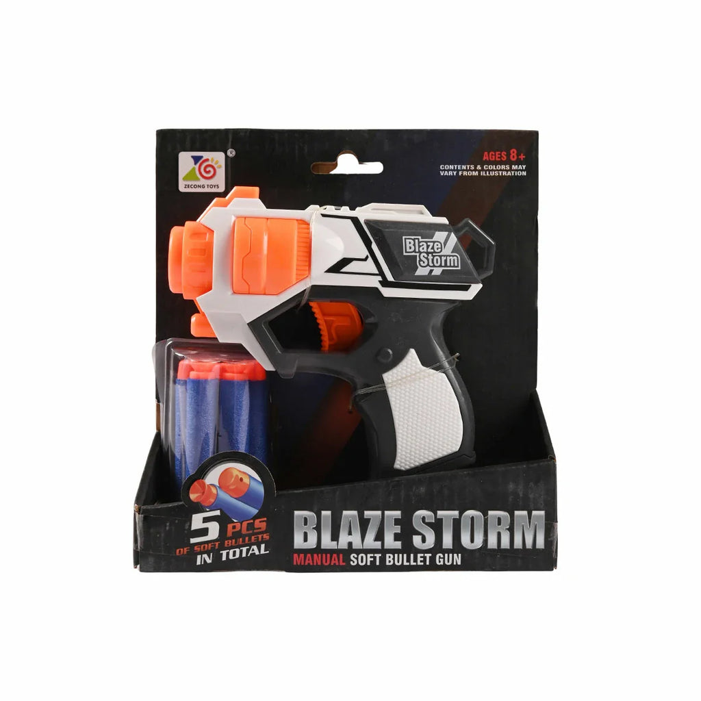 Picture of Blaze Storm Manual Soft Bullet Toy Blaster 5 Piece Set - by Raja Sahib Kids