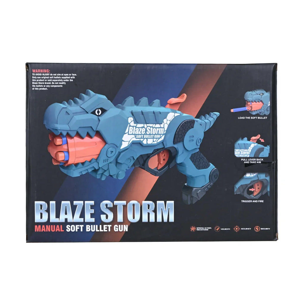 Picture of Blaze Storm Soft Ball Gun Manual Dart Blaster For Kids - by Raja Sahib Kids