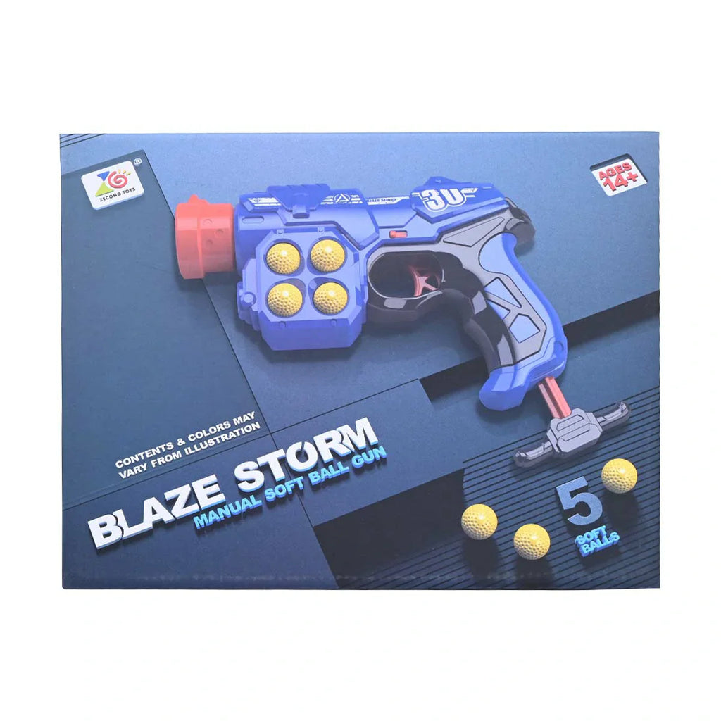 Picture of Blaze Storm Soft Ball Gun Manual Dart Blaster For Kids - by Raja Sahib Kids