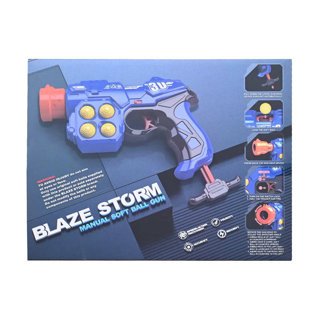 Picture of Blaze Storm Soft Ball Gun Manual Dart Blaster For Kids - by Raja Sahib Kids