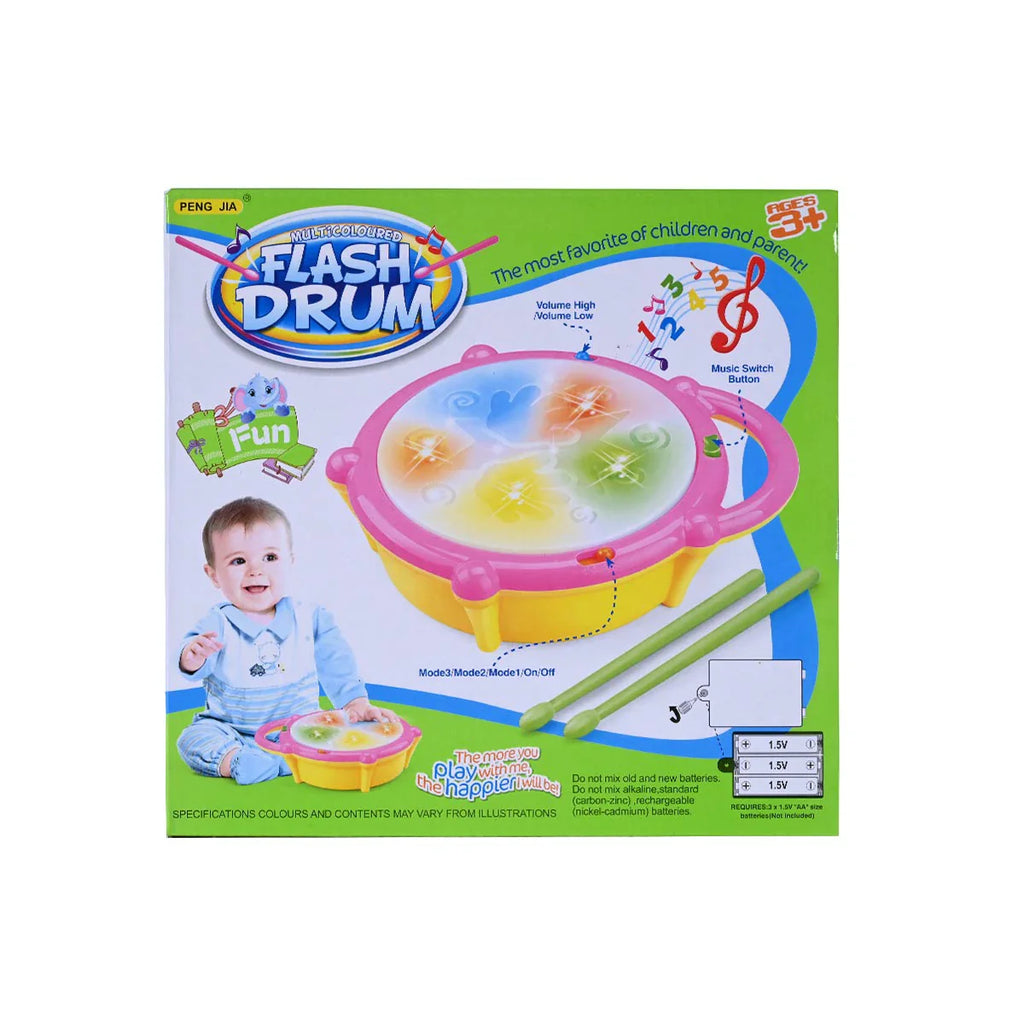 Picture of Interactive Flash Drum with Lights and Sounds - by Raja Sahib Kids