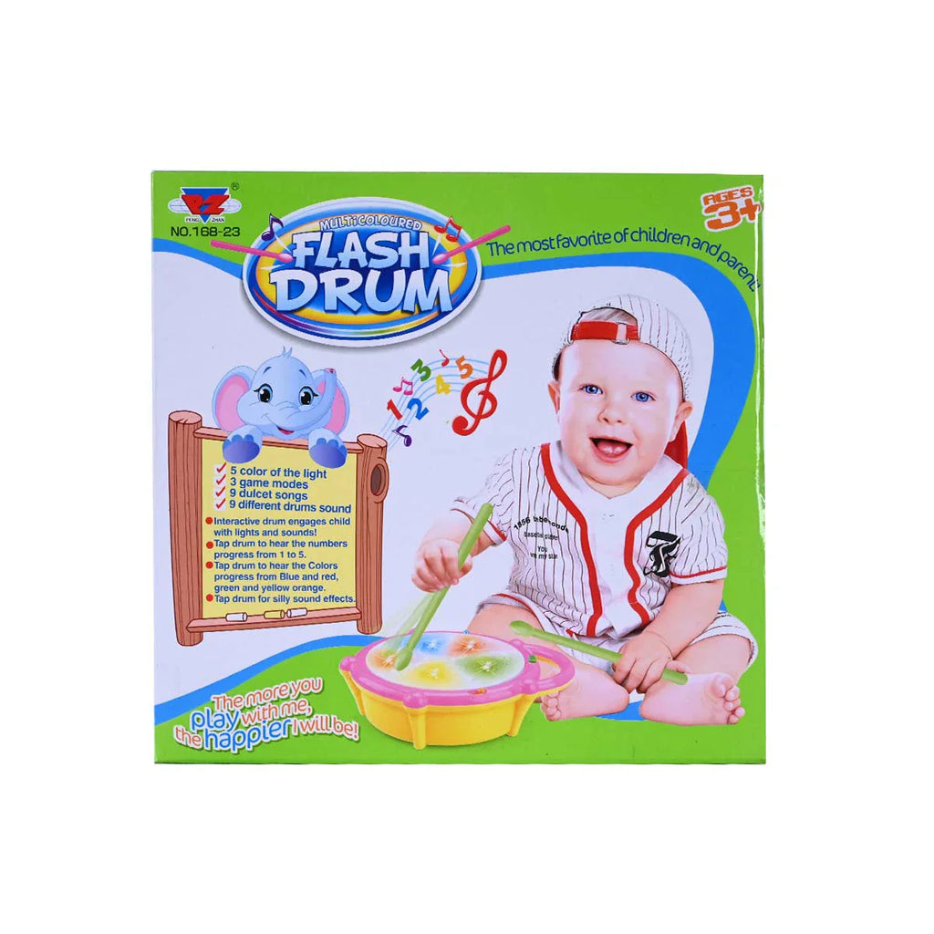 Picture of Interactive Flash Drum with Lights and Sounds - by Raja Sahib Kids