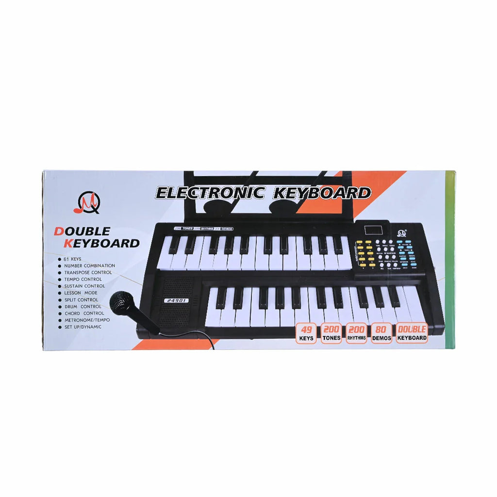 Picture of Electronic Double Keyboard Piano - by Raja Sahib Kids