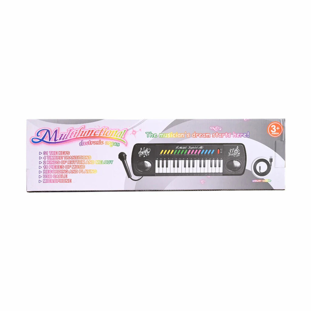 Picture of Multifunctional 31-Key Electronic Organ Keyboard with Microphone & Recording Function - USB Powered (Ages 3+) - by Raja Sahib Kids