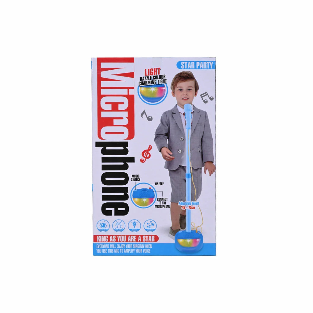 Picture of Kids Microphone Toy With Adjustable Stand Interactive Singing & Music Toy - by Raja Sahib Kids