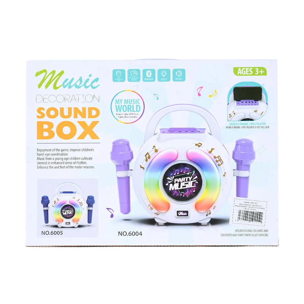 Picture of My Music World Bluetooth Party Music Sound Box with Two Microphones - by Raja Sahib Kids