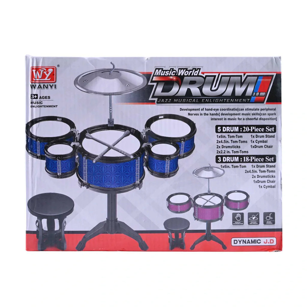 Picture of Music World DRUM!: Jazz Musical Enlightenment Set with Dynamic Sound - by Raja Sahib Kids