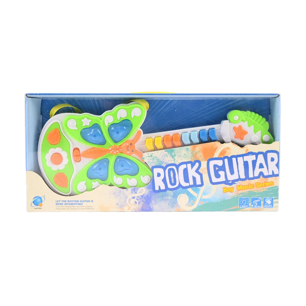 Picture of Music Series Rock Guitar: Light-Up Butterfly Electronic Toy - by Raja Sahib Kids