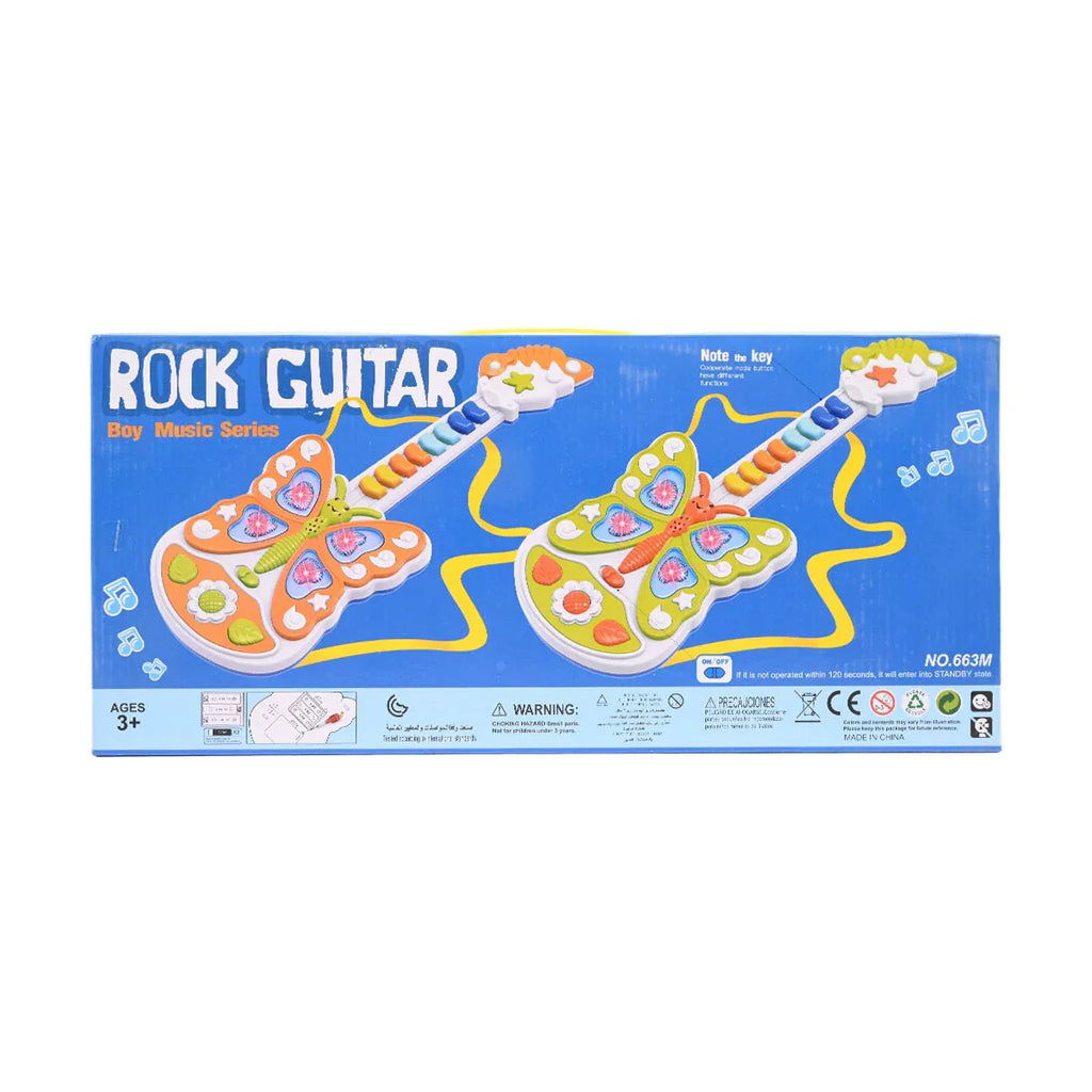 Picture of Music Series Rock Guitar: Light-Up Butterfly Electronic Toy - by Raja Sahib Kids