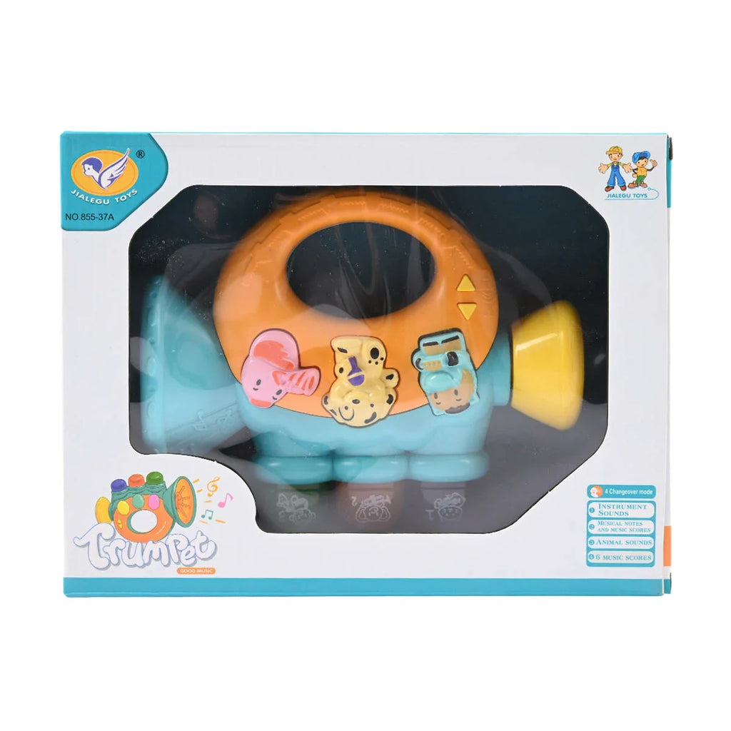 Picture of Jialegu Toys Musical Trumpet with Lights & Sounds (12+ Months) - by Raja Sahib Kids