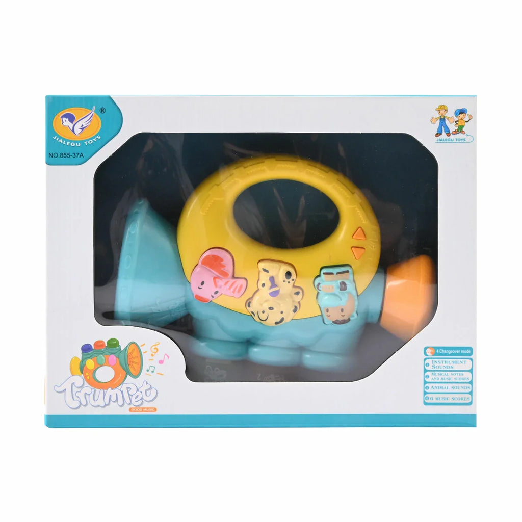 Picture of Jialegu Toys Musical Trumpet with Lights & Sounds - by Raja Sahib Kids