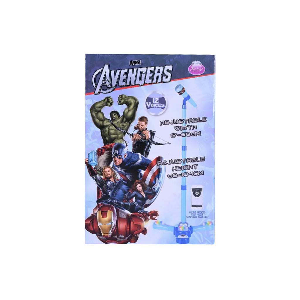Picture of Marvel The Avengers Adjustable Karaoke Microphone Stand | Voice Amplifier with Lights & Music Connection - by Raja Sahib Kids
