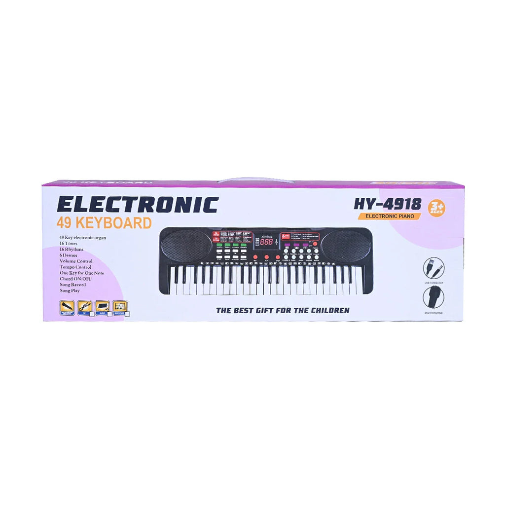 Picture of Electronic Musical Piano Keyboard With Microphone For Kids - by Raja Sahib Kids