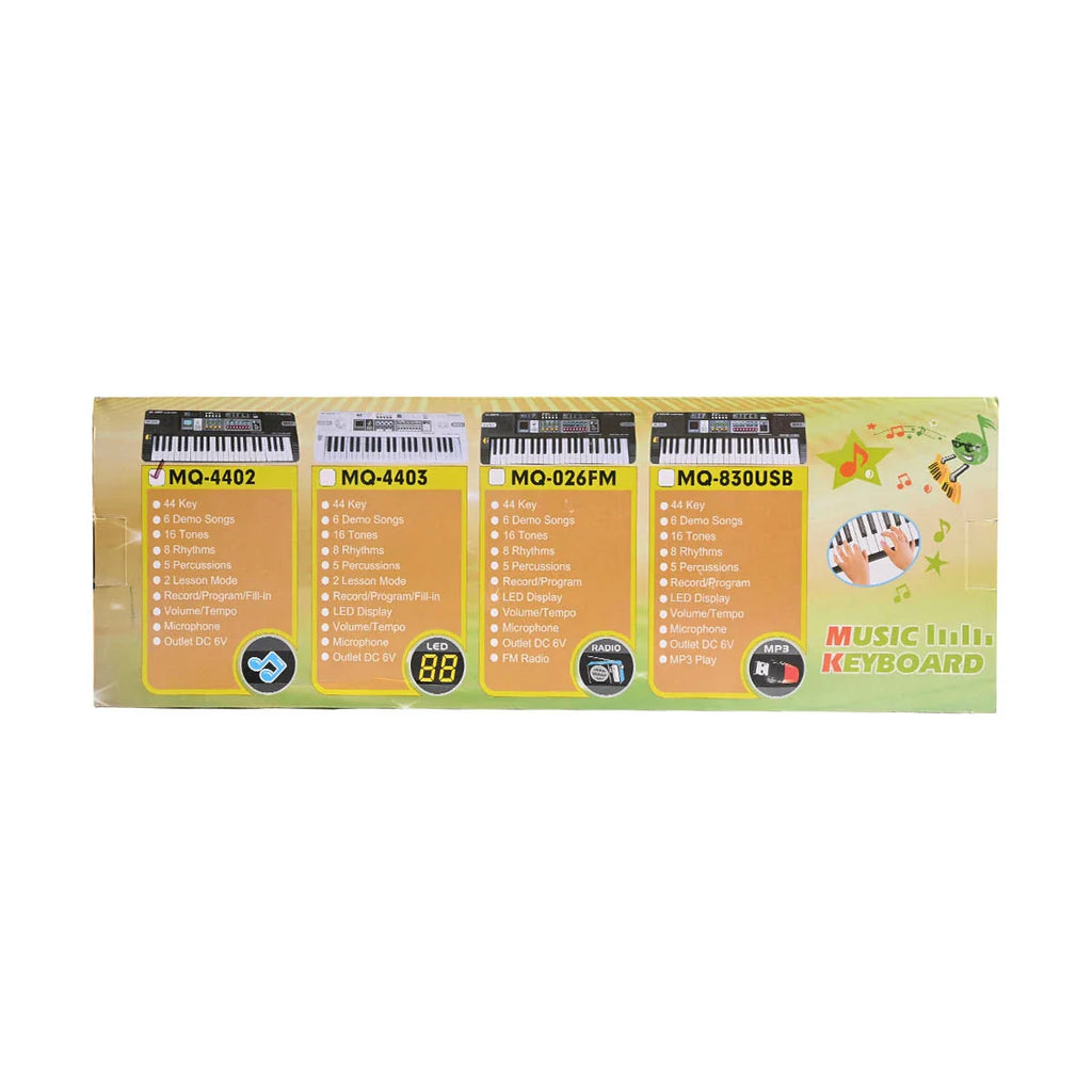 Picture of Music Fairy Electronic Keyboard Toy with Microphone and Lesson Mode - by Raja Sahib Kids