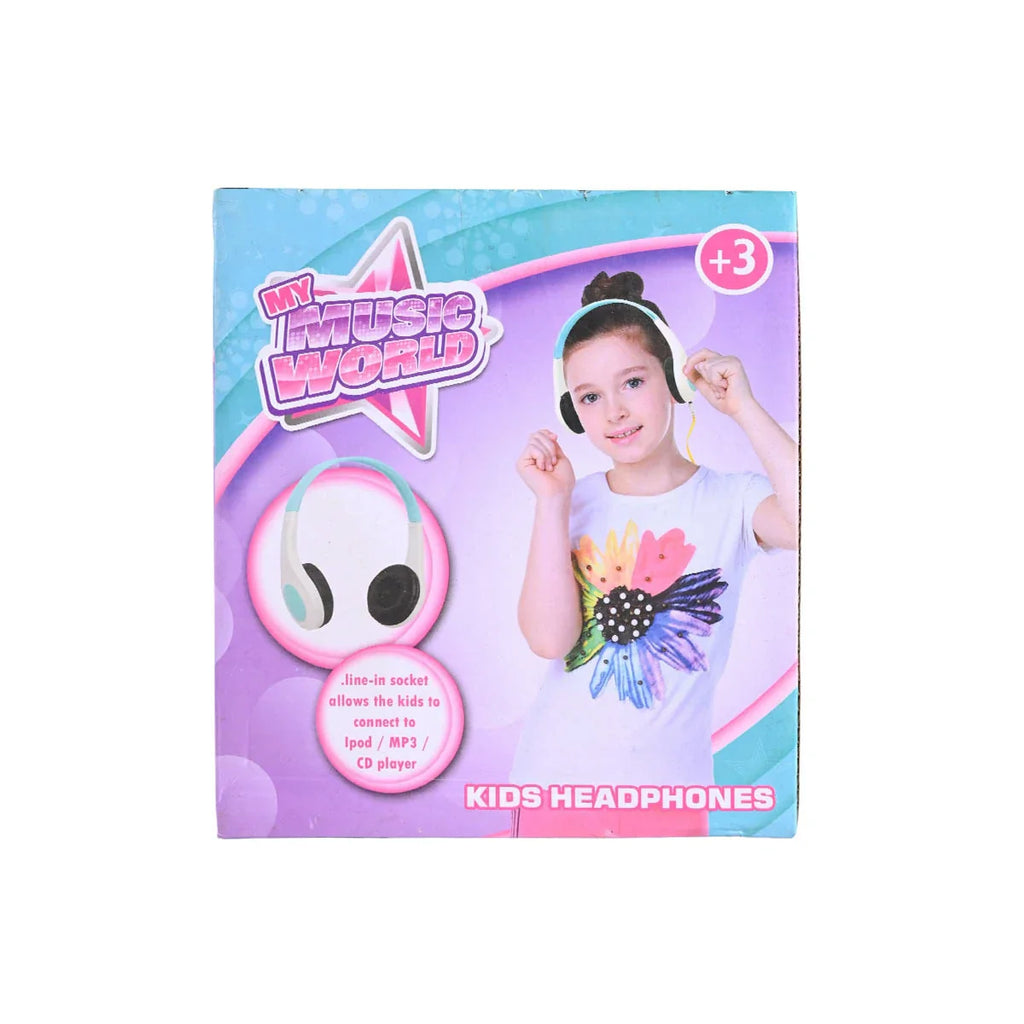 Picture of My Music World Kids Safety Headphones - Line-In Connectivity for MP3/iPod (Ages 3+) - by Raja Sahib Kids