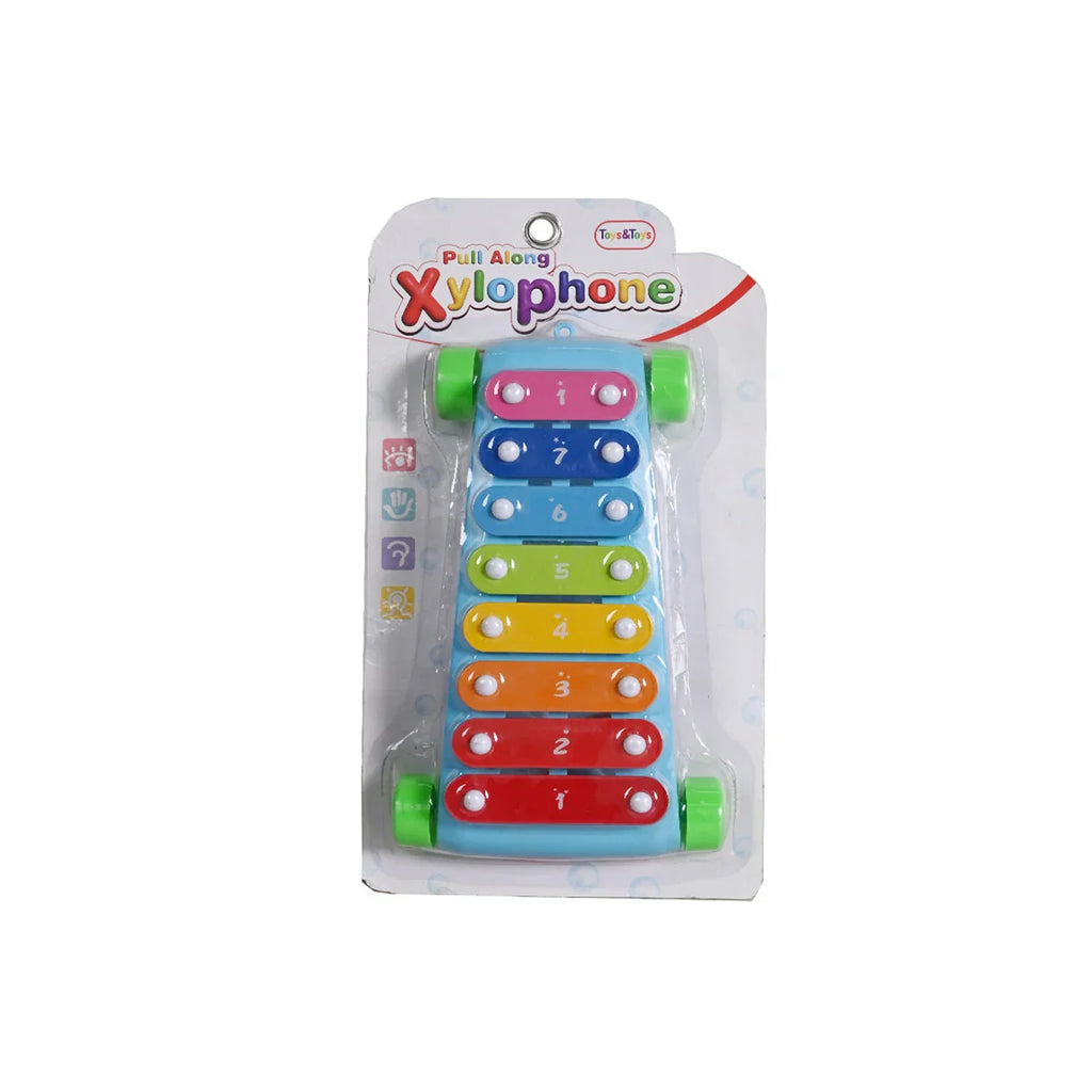 Picture of Colorful Pull Along Xylophone - Musical Toy For Toddlers - by Raja Sahib Kids