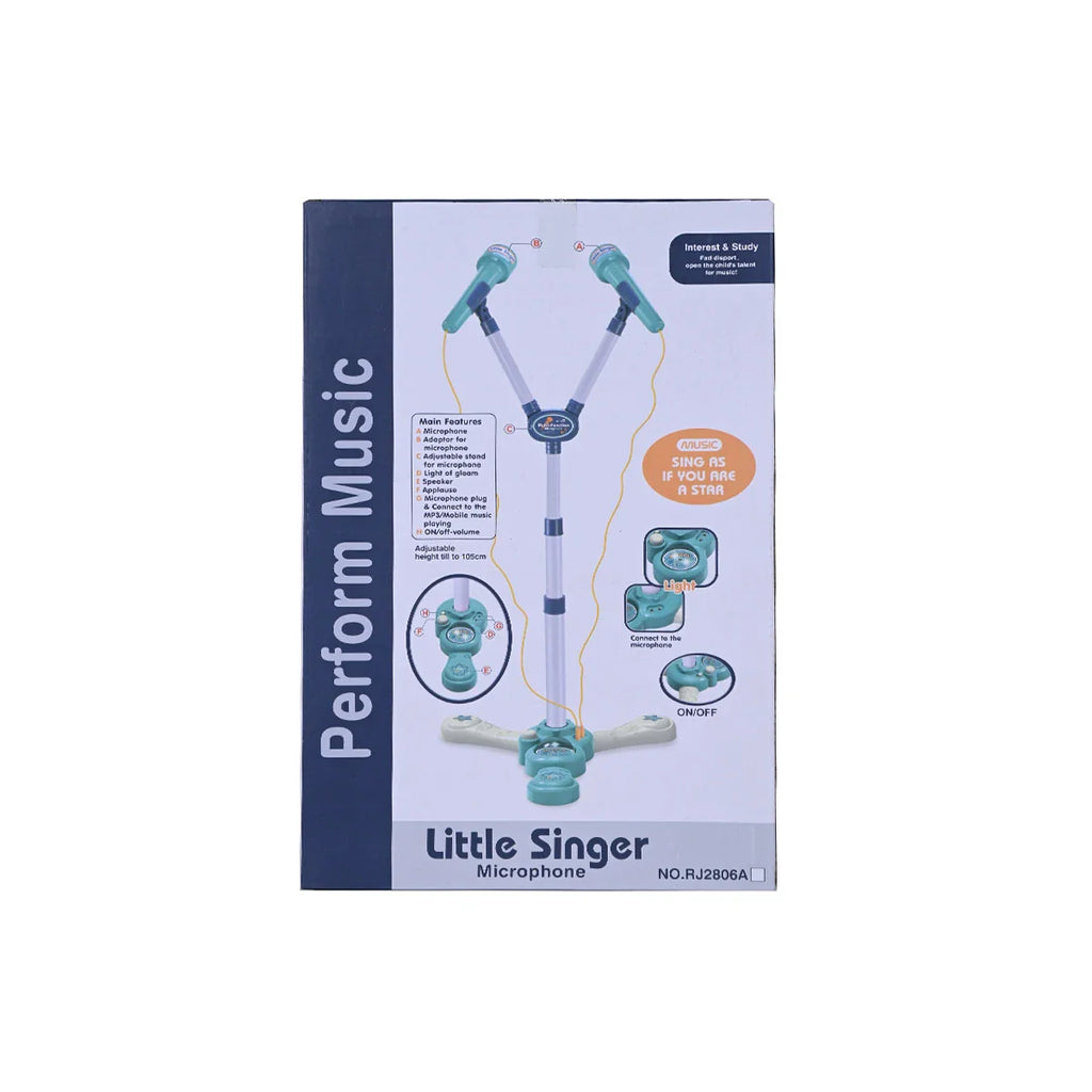 Picture of Little Singer Dual Microphone With Mp3 And Smartphone Connectivity Perform Music - by Raja Sahib Kids