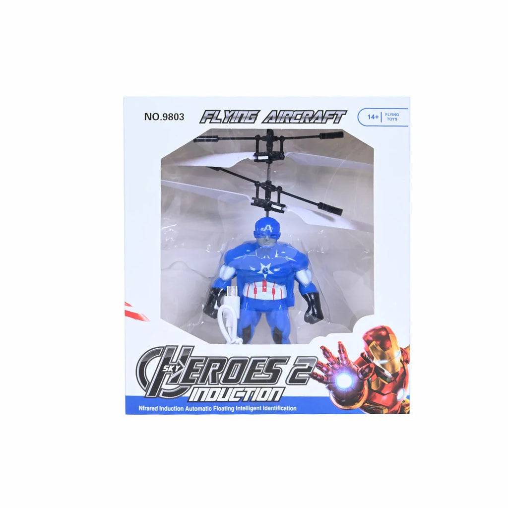 Picture of Flying Captain America Helicopter Toy With Gesture Control - by Raja Sahib Kids