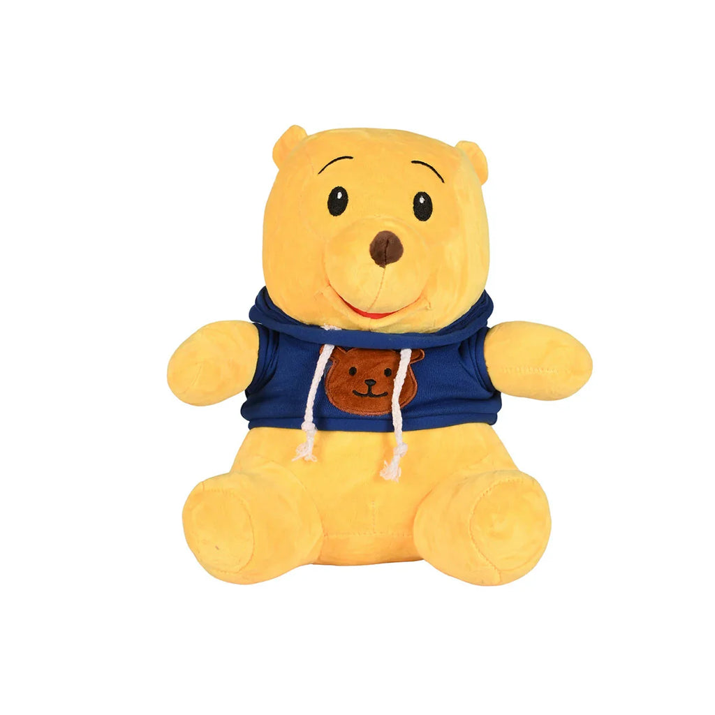 Picture of Classic Pooh Bear Plush in Hooded Vest - by Raja Sahib Kids