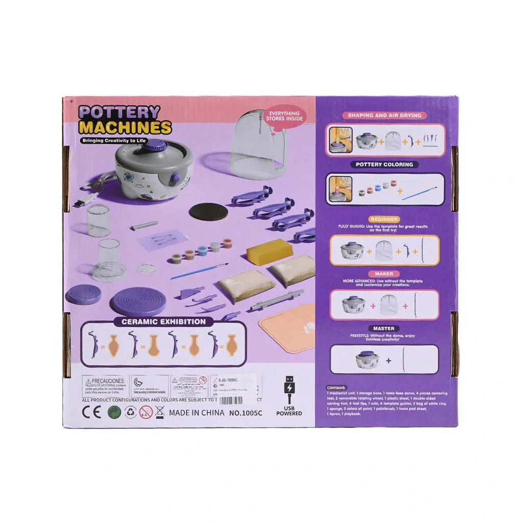 Picture of Pottery Machines Mini Pottery Studio - DIY Shaping and Air Drying Kit - by Raja Sahib Kids